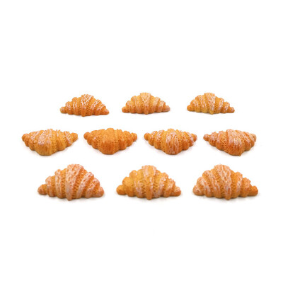 10 db szimulációs étel kis torta kenyér mesterséges miniatűr figura barkácsház kiegészítők baba lakberendezési dekoráció gyanta kézműves