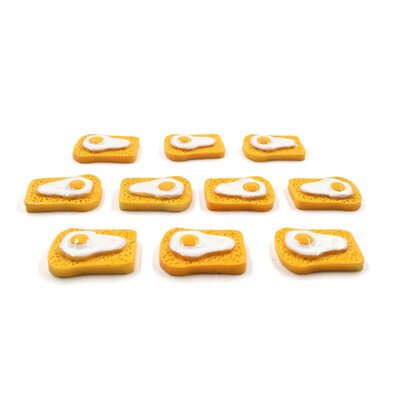 10 db szimulációs étel kis torta kenyér mesterséges miniatűr figura barkácsház kiegészítők baba lakberendezési dekoráció gyanta kézműves