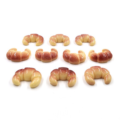 10 db szimulációs étel kis torta kenyér mesterséges miniatűr figura barkácsház kiegészítők baba lakberendezési dekoráció gyanta kézműves