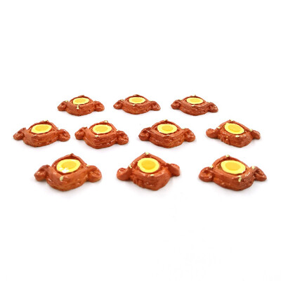 10 db szimulációs étel kis torta kenyér mesterséges miniatűr figura barkácsház kiegészítők baba lakberendezési dekoráció gyanta kézműves