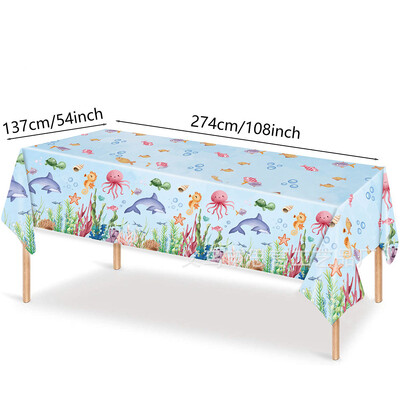 Ocean Party Επιτραπέζια Πιάτα Χαρτοπετσέτες Χάρτινα κύπελλα με θέμα τα ζώα της θάλασσας Σερβίτσιο μίας χρήσης Διακοσμήσεις για πάρτι γενεθλίων Baby Shower