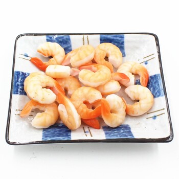 Απλό PVC Simulation Shrimp Tail Fake Food Model Hotel Simulation Dish Decoration High Imitation Grimp Photo Props