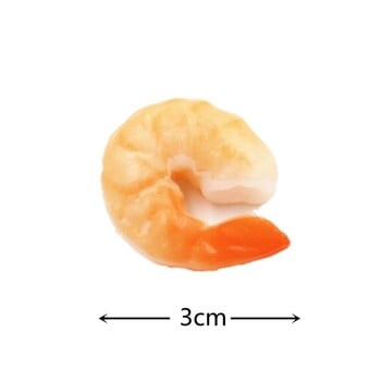 Απλό PVC Simulation Shrimp Tail Fake Food Model Hotel Simulation Dish Decoration High Imitation Grimp Photo Props