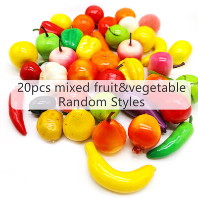 10/20 τμχ Μίνι Προσομοίωση Φρούτα & Λαχανικά Αφρός Οικιακής Διακόσμησης Μινιατούρα Στολίδι Τοπίο Σκηνή DIY Αξεσουάρ TMZ