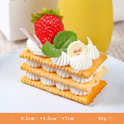 1 vnt Dirbtiniai virtuvės pyragaičiai Desertas Netikras maisto dekoravimas Fotografija Maisto imitacija Tortas Modelis Arbatos stalo dekoravimas FCYY-002