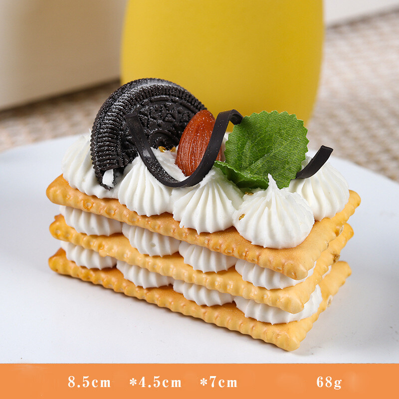 1 vnt Dirbtiniai virtuvės pyragaičiai Desertas Netikras maisto dekoravimas Fotografija Maisto imitacija Tortas Modelis Arbatos stalo dekoravimas FCYY-002