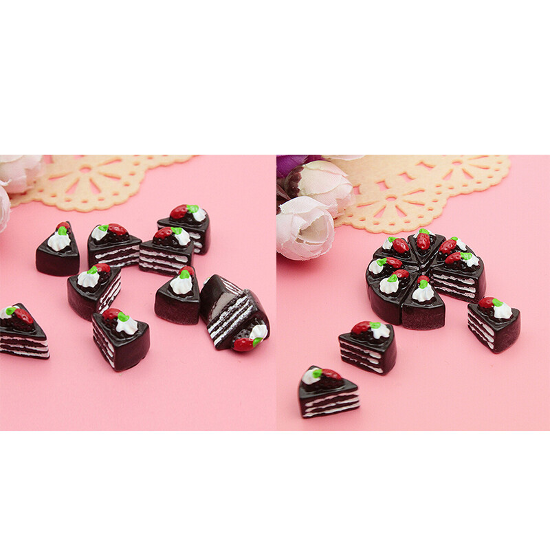 10 τμχ DIY New Cabochons Crafts Flower Triangle Cake Resin Flatback Scrapbooking