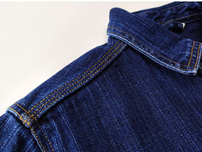 17 oz, smags bambusa mezgls, kokvilnas džinsa krekli vīriešiem rudens pavasaris, amerikāņu vintage, ikdienišķs, izturīgs, ciets darba apģērbs, džinsi, mēteļi