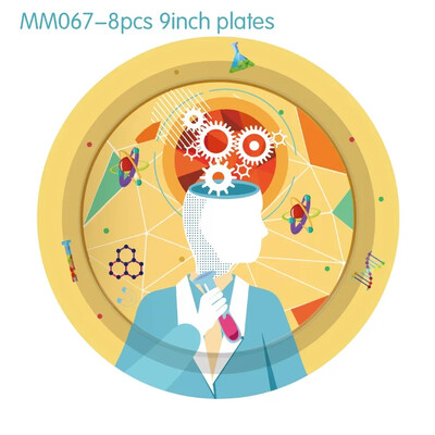 Boy Kids Scientist Laboratory Science Baby Shower Party Σετ σερβίτσια μιας χρήσης Διακοσμητικά πανό για πλάκες Μπομπονιέρες γενεθλίων