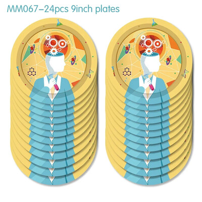 Boy Kids Scientist Laboratory Science Baby Shower Party Σετ σερβίτσια μιας χρήσης Διακοσμητικά πανό για πλάκες Μπομπονιέρες γενεθλίων