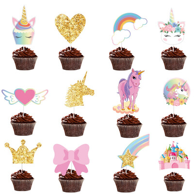 Vienradža galda piederumu komplekts Meitene Unicorn tēma Papīra krūzes Šķīvji Baloni Dekors Priecīgs fons Ballīšu piederumi Bērniem Labvēlības Dāvana