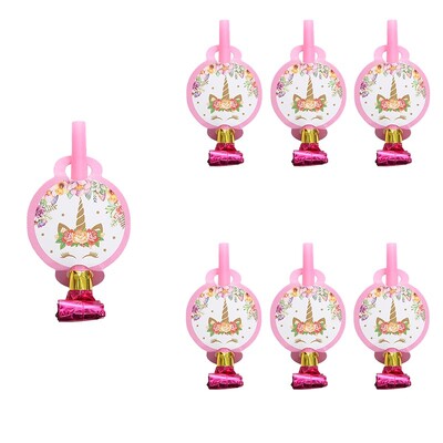 Vienradža galda piederumu komplekts Meitene Unicorn tēma Papīra krūzes Šķīvji Baloni Dekors Priecīgs fons Ballīšu piederumi Bērniem Labvēlības Dāvana