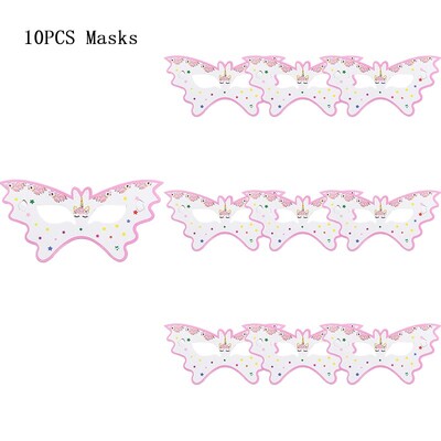 Vienradža galda piederumu komplekts Meitene Unicorn tēma Papīra krūzes Šķīvji Baloni Dekors Priecīgs fons Ballīšu piederumi Bērniem Labvēlības Dāvana