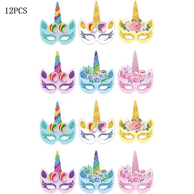 Vienradža galda piederumu komplekts Meitene Unicorn tēma Papīra krūzes Šķīvji Baloni Dekors Priecīgs fons Ballīšu piederumi Bērniem Labvēlības Dāvana