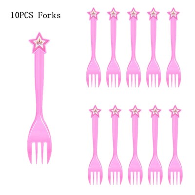 Vienradža galda piederumu komplekts Meitene Unicorn tēma Papīra krūzes Šķīvji Baloni Dekors Priecīgs fons Ballīšu piederumi Bērniem Labvēlības Dāvana