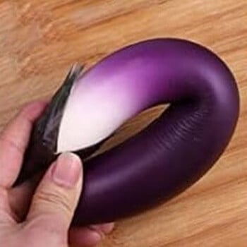 Προσομοίωση Artificial Eggplants Fake Vegetable Lifelike Artificial Eggplants Photo Props Vegetable Food Model Διακόσμηση σπιτιού