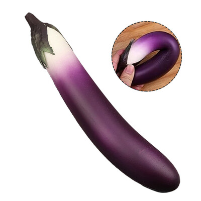 Προσομοίωση Artificial Eggplants Fake Vegetable Lifelike Artificial Eggplants Photo Props Vegetable Food Model Διακόσμηση σπιτιού