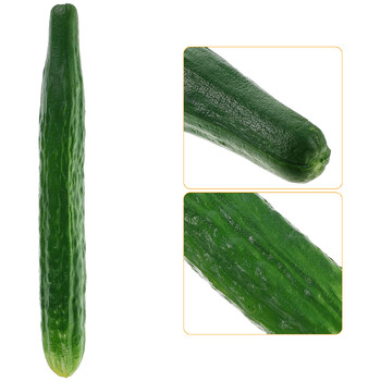 Προσομοιωμένο μοντέλο λαχανικών Fake Cucumber Διακόσμηση πιάτων Ντουλάπα κουζίνας Φωτογραφία Στολίδι (pu Cucumber) Lifelike Vegetables