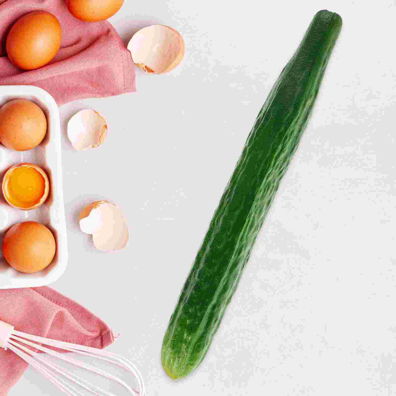 Imitēts dārzeņu modelis Viltus gurķu trauka dekors virtuves skapja fotografēšana ornaments (pu gurķis) Dzīvīgi dārzeņi