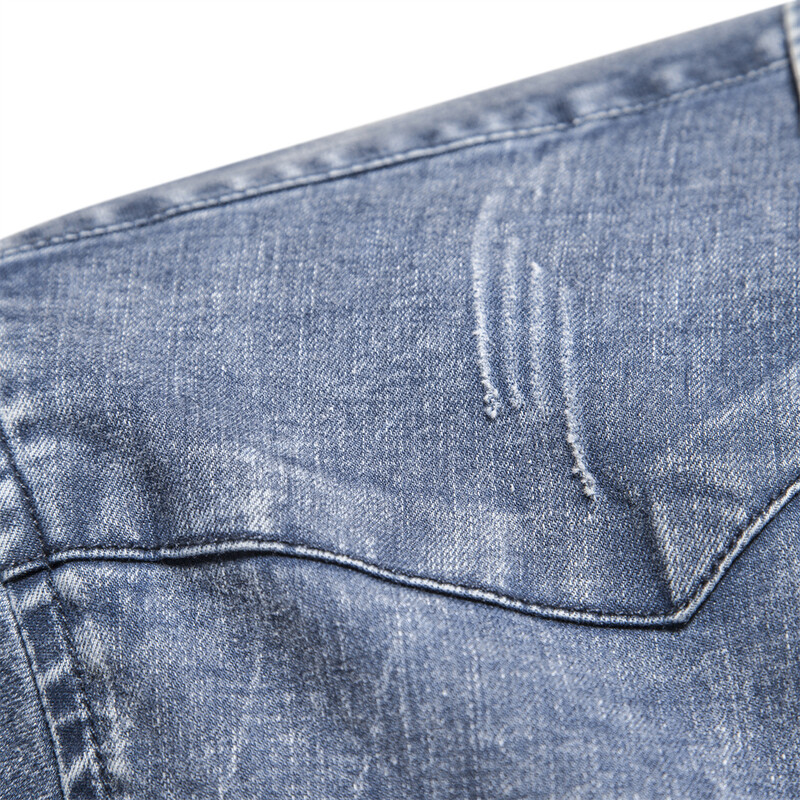 AIOPESON kokvilnas vīriešu džinsa krekli vienkrāsainos divkabatās ikdienas vīriešu kovboju krekli Jauni rudens plāni, kvalitatīvi krekli vīriešiem