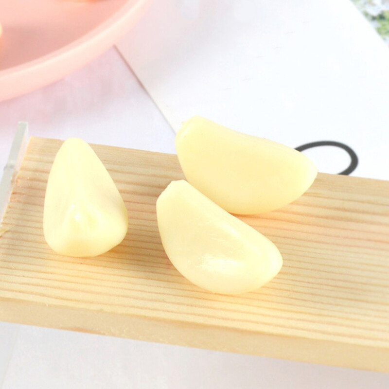 12 τμχ Προσομοίωση τεχνητού σκόρδου Διακόσμηση λαχανικών Λαχανικά Φωτογραφικά στηρίγματα Ψεύτικα μοντέλα νιφάδες φέτες γαρύφαλλα κουζίνα