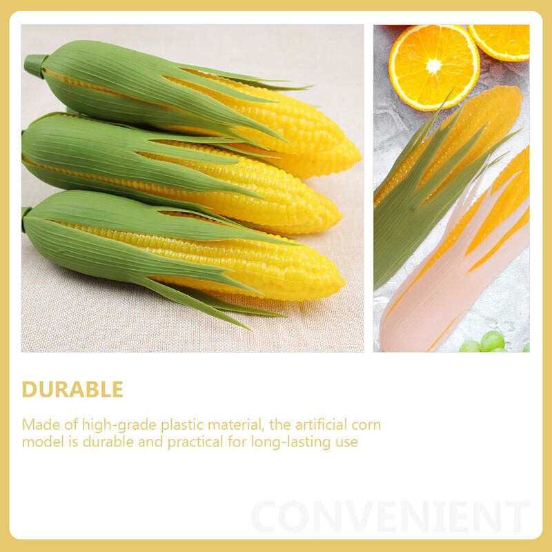 4 bucăți porumb artificial realist porumb artificial fals porumb prop modele de legume