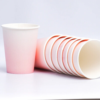 8 τμχ/σετ Παστέλ Παστέλ Χάρτινα Κύπελλα Παστέλ μιας χρήσης Επιτραπέζια σκεύη Μπλε ροζ Προμήθειες για πάρτι γενεθλίων Ντους μωρού Βάπτιση Αποκάλυψη φύλου