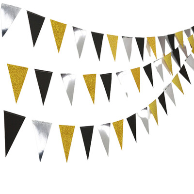 Μαύρη σειρά Gold Blocking Επιτραπέζια σκεύη μιας χρήσης Χάρτινα πιάτα Χαρτοπετσέτες Φλιτζάνια Καλαμάκια για πάρτι γενεθλίων Διακόσμηση Πρωτοχρονιάς γάμου