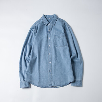 Ανοιξιάτικο φθινόπωρο μοντέρνο πουκάμισο Cowboy Ανδρικά ρούχα εργασίας Ιαπωνίας ρετρό μακρυμάνικο καθαρό 100% βαμβακερό πουκάμισο τζιν Casual Coups