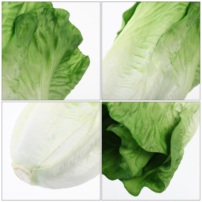 Simulēts salātu modelis Mākslīgie kāpostu dārzeņi, viltotas pārtikas rekvizīti, simulācijas miniatūrie rekvizīti