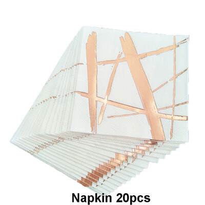 Ροζ χρυσό σερβίτσιο μίας χρήσης Σαμπάνια για φλιτζάνι καλαμάκια 1ου γενέθλια Διακόσμηση γαμήλιου πάρτι για παιδιά παιδικό ντους για πάρτι