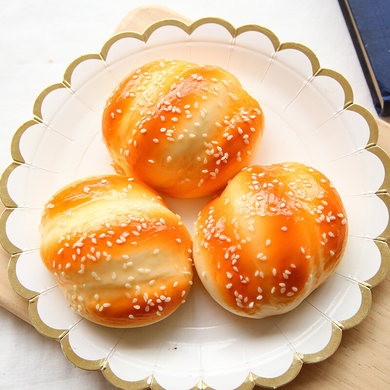 Mesterséges kenyér miniatűr reggelizőbolt szimuláció ételmodell ablak kijelző PU lassú visszapattanó szimuláció torta vicces csípős játék