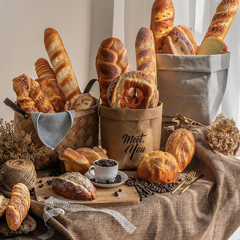 Mesterséges kenyér szimuláció francia bagett konyha lakberendezési modellek kirakati díszek bemutató fotózás kellékek kiegészítők