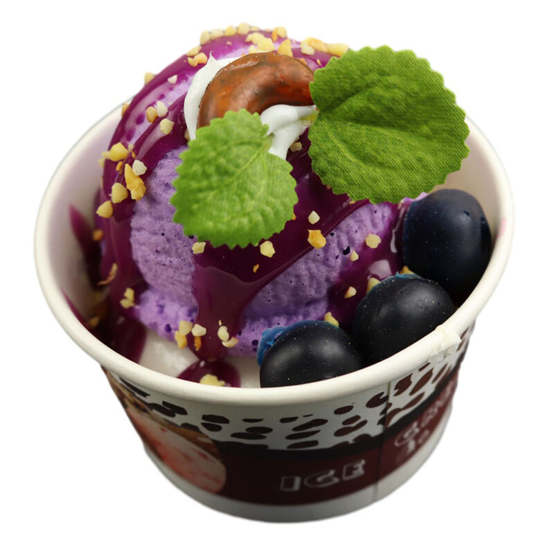 Imitēta saldējuma modeļa konusa deserta šokolādes saldējuma veikala dekorēšana viltotu augļu saldējuma rekvizītu dekorācijas modelis DIY