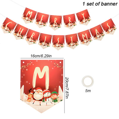 Priecīgus Ziemassvētku tematiskās ballītes Vienreizējās lietošanas galda piederumu komplekts Papīra šķīvji Salvetes Krūzes Galdauts Salmiņi Ziemassvētku ballītes dekors 2024 Jaunais gads
