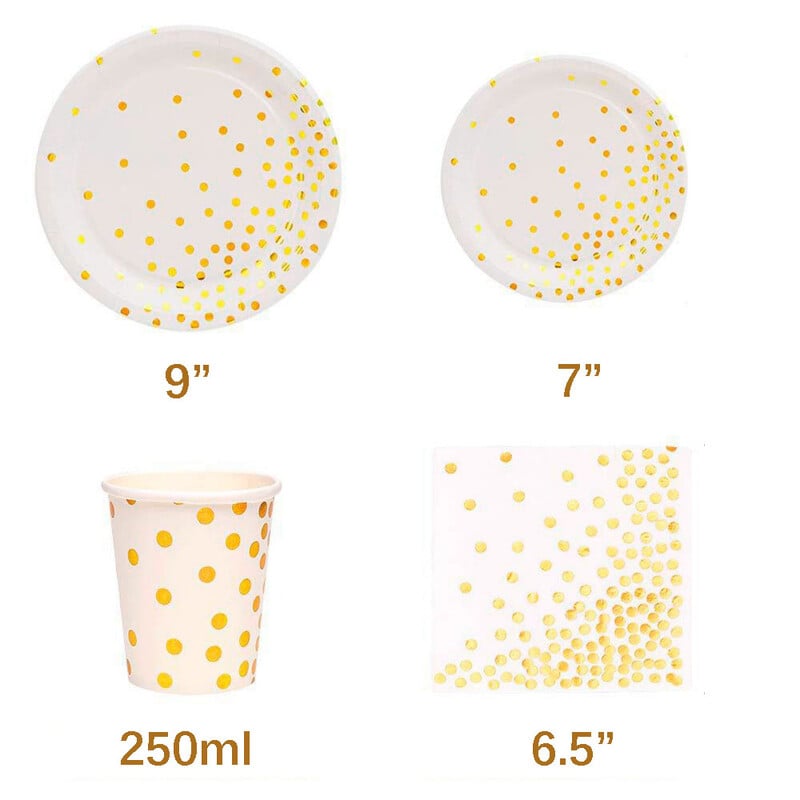 Golden Dot eldobható evőeszközök