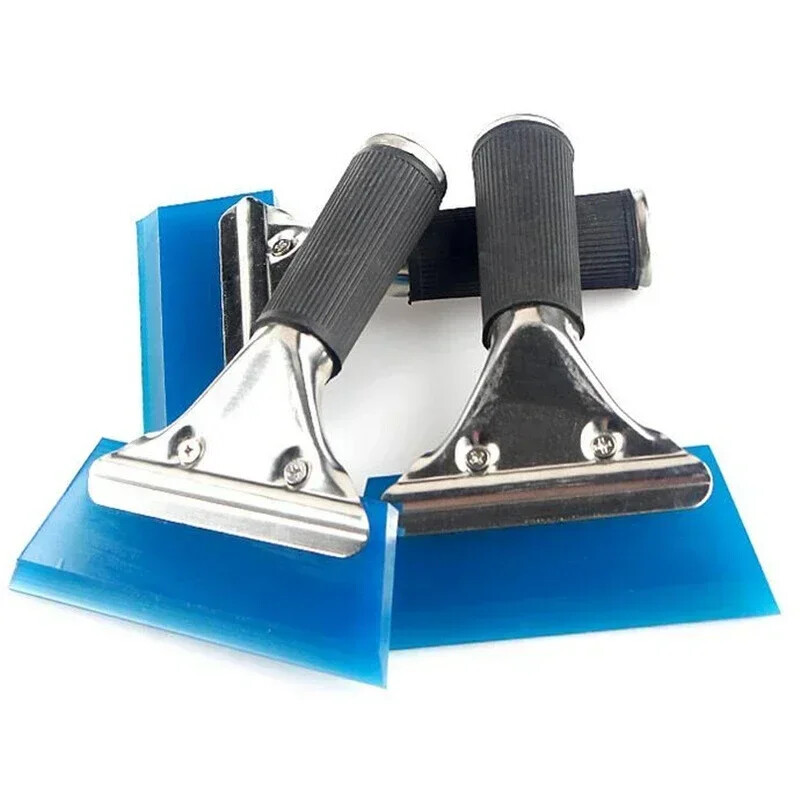 1 vnt Mėlynos skutimosi peilio grandiklio vandens valytuvo atspalvio įrankis, skirtas automobilių automobilių plėvelei langams valyti Naujausias pristatymas