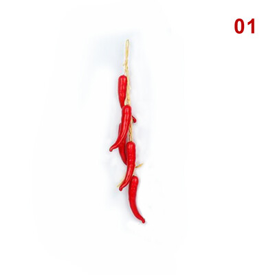 Mesterséges szimuláció Élelmiszer Zöldség Hamis chili paprika fotózás kellékek Otthoni szoba fali dekoráció