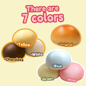 Mantou-Squishy stresszoldó játék, aranyos kínai nagy, puha, lassan kelő sajt, többféle színben kapható, 1 db