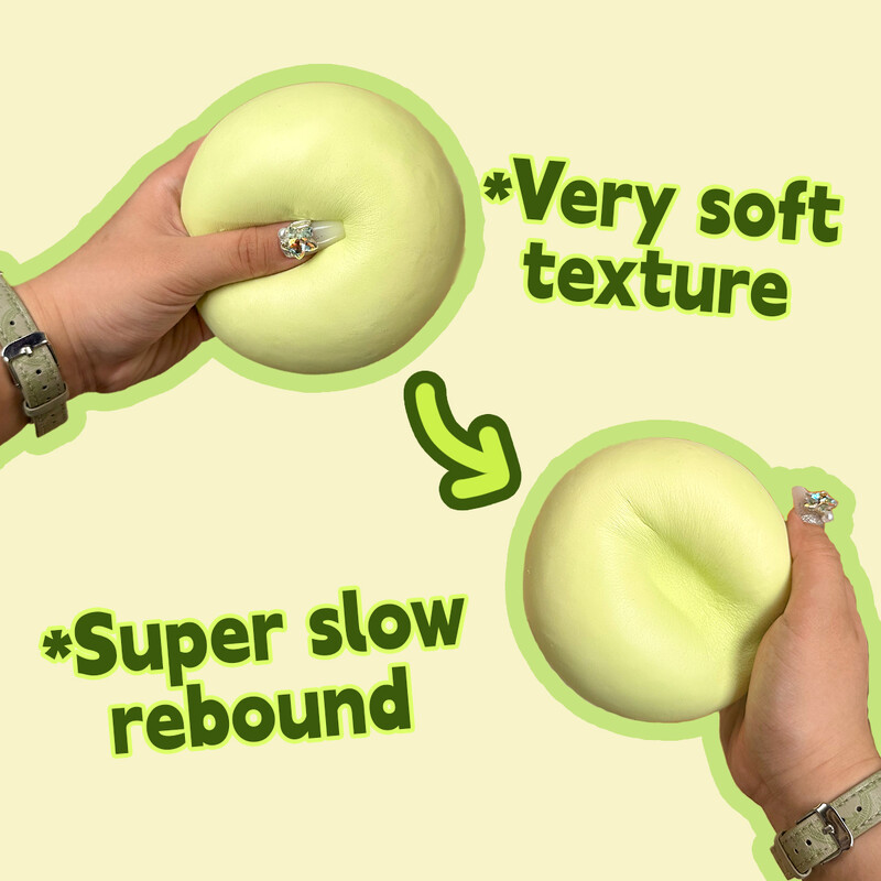 Mantou-Squishy stresszoldó játék, aranyos kínai nagy, puha, lassan kelő sajt, többféle színben kapható, 1 db