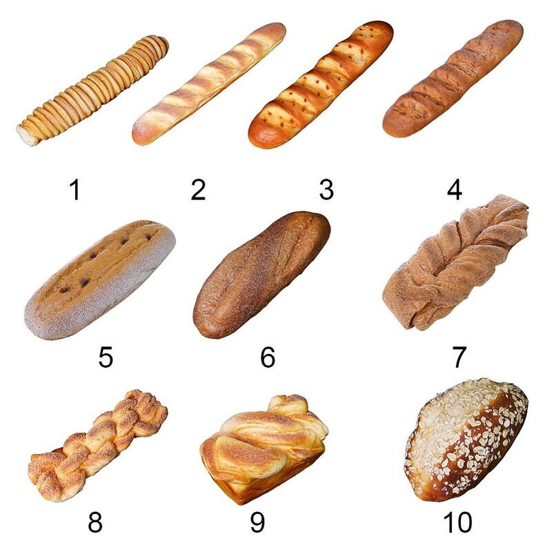 Ornamente artificiale pentru pâine falsă, baghetă franceză, prăjitură, panificație, artizanat pentru copii, decor de paște, jucărie, gogoși, simulare, model de bucătărie