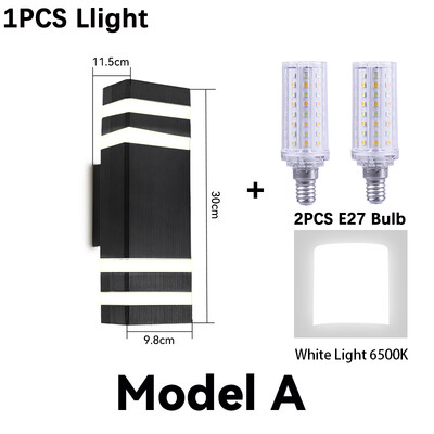 Dekora sienas lampa DIY spuldze E27 āra dārza kāpņu durvis ūdensnecaurlaidīgas aplikācijas lampas Gaismas ķermeņi Sadzīves tehnika Sienas LED gaismas