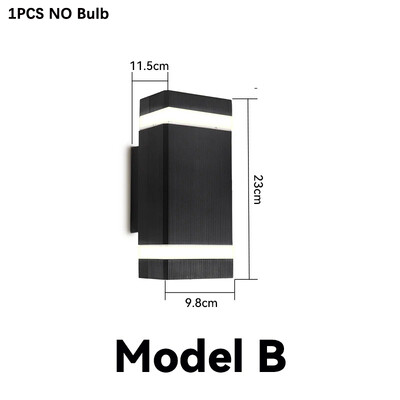 Dekora sienas lampa DIY spuldze E27 āra dārza kāpņu durvis ūdensnecaurlaidīgas aplikācijas lampas Gaismas ķermeņi Sadzīves tehnika Sienas LED gaismas