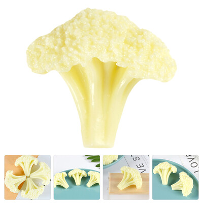 Karfiol modell műanyag brokkoli szelet élelmiszer kellékek valósághű szimuláció PVC hamisítvány dekorációhoz Szimulált hamisítvány