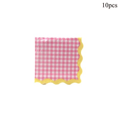 1 komplekts Augļi vienreizlietojamie galda trauki Apelsīnu citronu persiku šķīvji bērniem Vasaras augļu tematikā Daudz laimes dzimšanas dienas ballītes dekorācijas piederumi