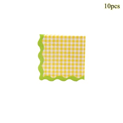 1 komplekts Augļi vienreizlietojamie galda trauki Apelsīnu citronu persiku šķīvji bērniem Vasaras augļu tematikā Daudz laimes dzimšanas dienas ballītes dekorācijas piederumi