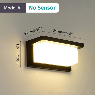 LED sieninės lempos šviesa AC85-265V 16W judesio radaro jutiklis šalta balta šilta balta ABS vandeniui atsparus modernus skirtas vidaus lauko namų dekoravimui