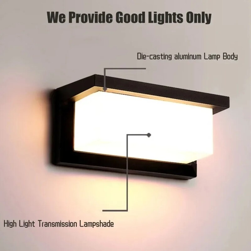 LED fali lámpa AC85-265V 16W mozgásradar érzékelő hideg fehér meleg fehér ABS vízálló modern beltéri kültéri lakberendezéshez