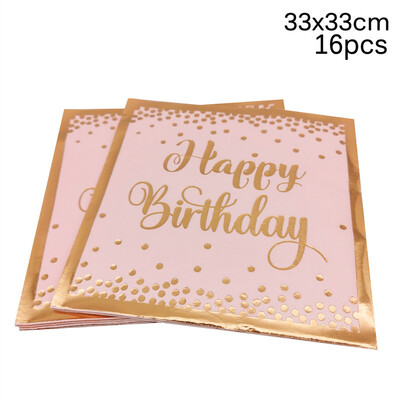 Lány 1. születésnapi eldobható étkészletek papírtányérok csésze szalvéták babazuhany első évfordulója boldog születésnapi partinak otthoni kellékek