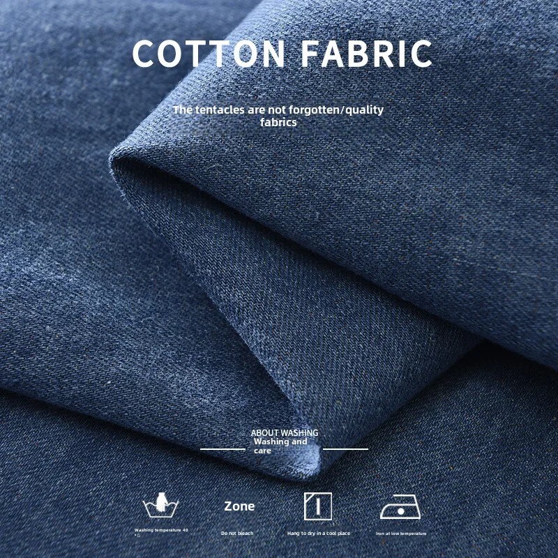 Moderns japāņu stila džinsa krekls ar garām piedurknēm vīriešiem Moderns, daudzpusīgs ikdienišķs māksliniecisks brīvs piegriezuma augšējais viengabala modelis